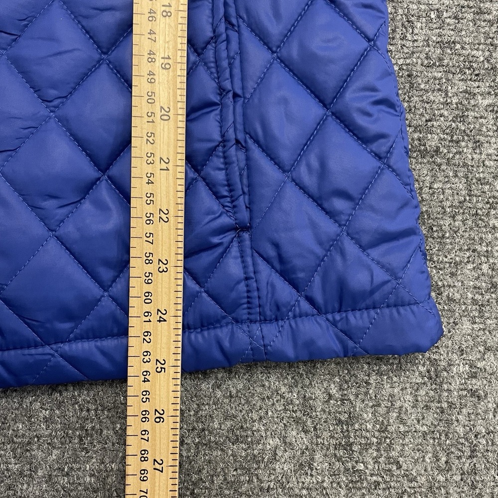 Weatherproof Women's Blue Sleeveless Vest MED Quilted Outerwear Zip Pockets - Picture 5 of 8